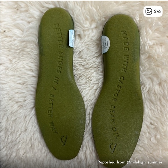 AllBirds Navy Woven Flats 7.5 - Picture 2 of 6